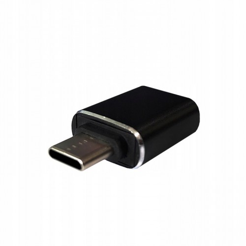 ADAPTER HOST OTG TYP-C USB CZARNY USB-C PENDRIVE KLAWIATURA MYSZ DYSK