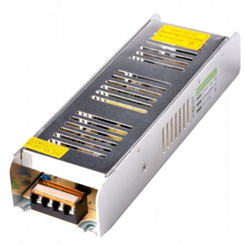 ZASILACZ LED 200W 12V TRANSFORMATOR MODUŁOWY SLIM 17A IP20 DO TAŚM OPRAW