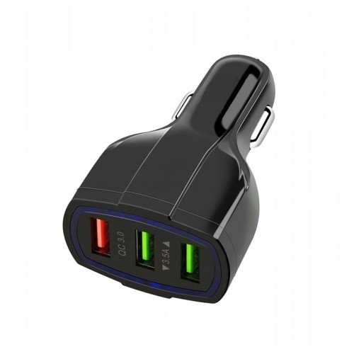 ŁADOWARKA SAMOCHODOWA SZYBKA DO TELEFONU SMARTFONA 2x USB 3.1A 12V PLS34E