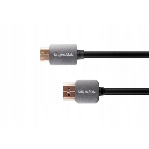 Kabel przewód HDMI mini HDMI wtyk wtyk 4K 1,8m Kruger&Matz