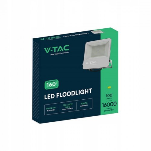 Naświetlacz LED SMD 100W 4000K Czarna 160lm/W IP65