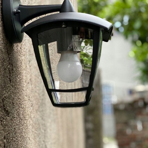 Kinkiet zewnętrzny lampa ogrodowa zewnętrzna elewacyjna ścienna dół E27 LED