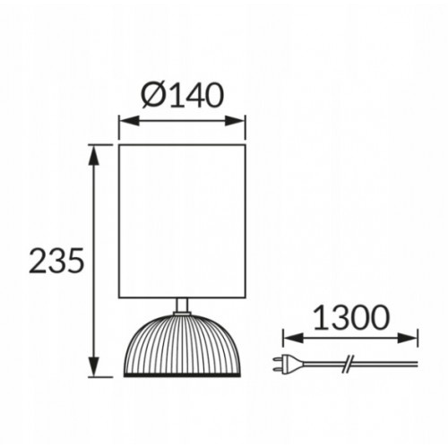 Lampka Stołowa Biurkowa Nocna E14