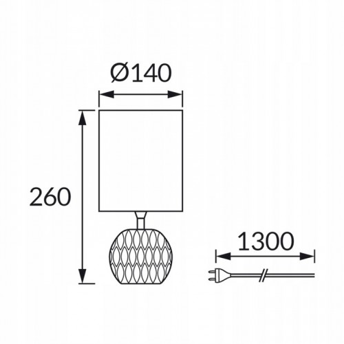 LAMPKA STOŁOWA BIURKOWA ZEFIR E14 BLACK 04724 IDEUS STRUHM