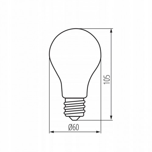 Żarówka LED Bańka A60 E27 Duży Gwint 10W 100W 1520lm Biała Neutralna KANLUX