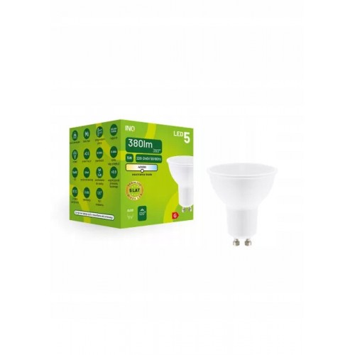 Żarówka led smd gu10 230v 5W 34W neutralna 380 lm
