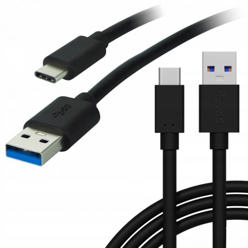 Przewód USB 3.0 A - USB-C 2m czarny