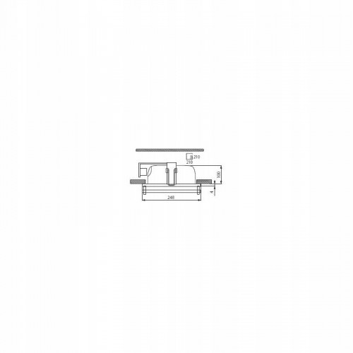 Oprawa sufitowa typu downlight andes DLP-300G 226-WH 4361