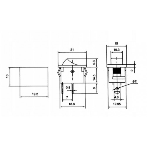 Złącze przełącznik MRS-101-2 PRK0001