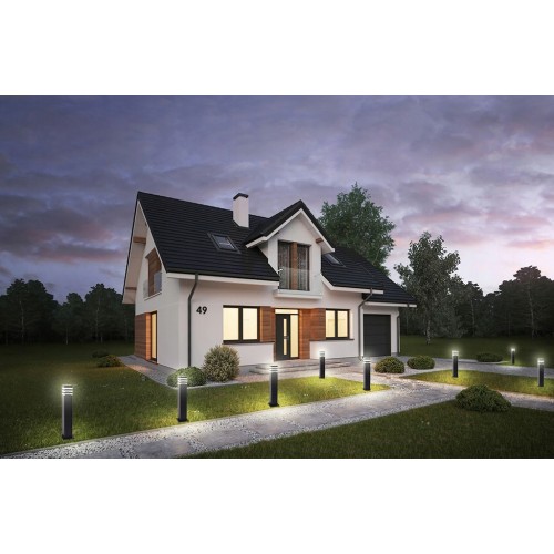 Lampa Ogrodowa stojąca słupek zewnętrzna 50cm Gu10