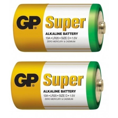Bateria GP Alkaliczna LR20 D 1,5V 2szt
