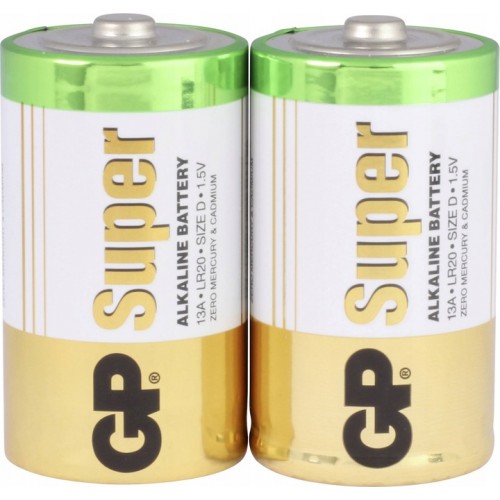 Bateria GP Alkaliczna LR20 D 1,5V 2szt