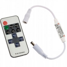 Ściemniacz LED 12V 72W 11 przycisków pilot RF+wtyk