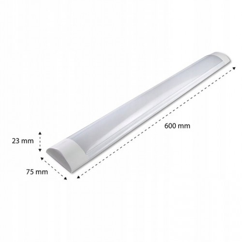 Lampa LED Slim Natynkowa Zawieszana 18W 60cm 230V AC biała Dzienna Liniowa
