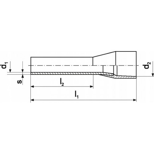 Końcówka Kablowa Tulejka Izolowana HI 1/10  1,0 mm² 100 szt