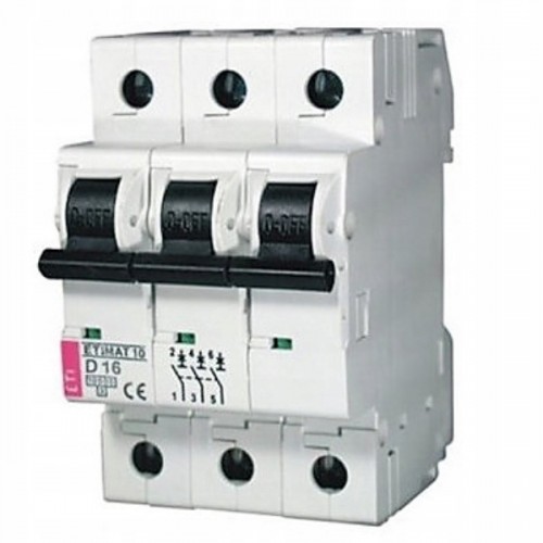 Wyłącznik nadprądowy 3P B 10A 10kA AC 400V ETIMAT10 002125714 ETI