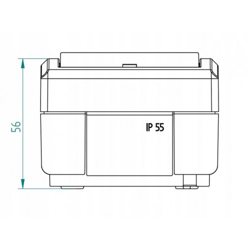 Wyłącznik schodowy klasyczny Elektro-Plast odcienie szarości 1201-10