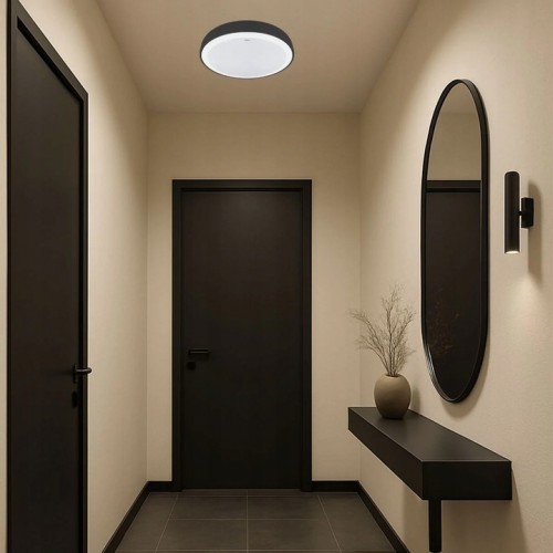 Plafoniera SMD LED RATAN LED C 24W BLACK CCT czarny Struhm 04789