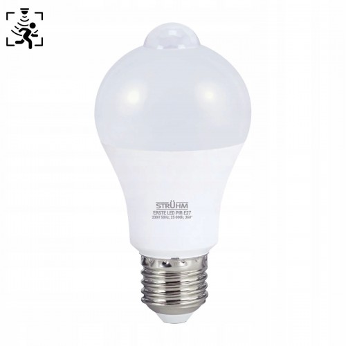 Żarówka LED E27 z czujnikiem ruchu neutralna 7W 810lm ERSTE IDEUS