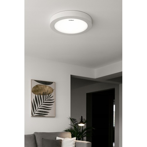 Lampa natynkowa sufitowa okrągła LED 24W 3 barwy światła 30cm EDOR IDEUS