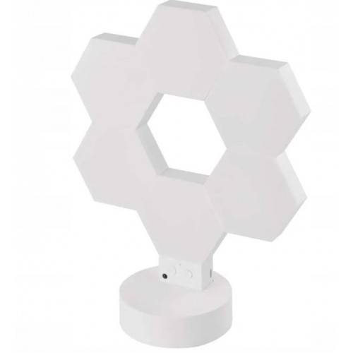 GoSmart Lampa Stołowa LED RGB IC Hexagon – 6 Segmentów | Sterowanie WiFi + BLE | Kompatybilna z Alexa i Google Assistant