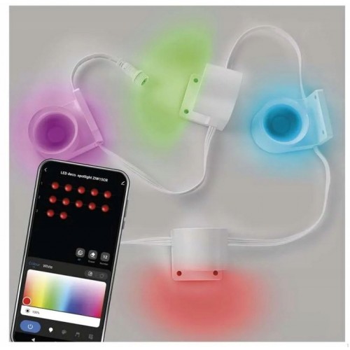 GoSmart Oświetlenie Punktowe LED RGBIC + CCT 85 cm | 8 Części | WiFi | Ściemniacz