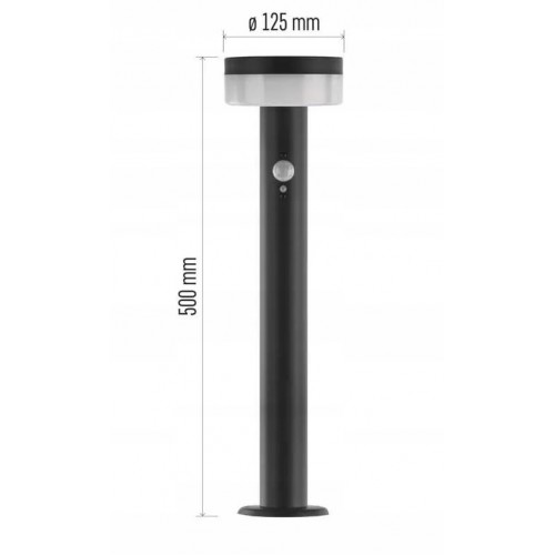 LAMPA OGRODOWA LED SOLARNA EMOS TERION 50 cm – CIEPŁA BIEL