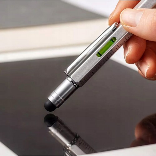 UNIWERSALNY DŁUGOPIS WIELOFUNKCYJNY MULTITOOL ŚRUBOKRĘT POZIOMICA AG850