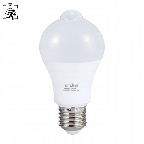 Żarówka LED E27 z czujnikiem ruchu PIR mocna neutralna 12W 1230lm IDEuS