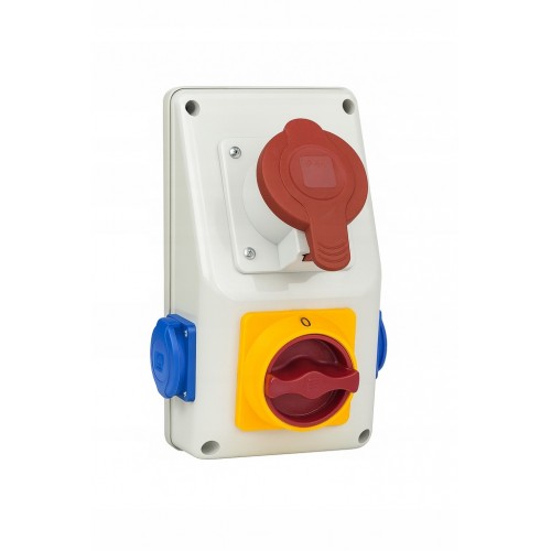 Rozdzielnica R-BOX KOMPAKT 1x16A/4P 2x250V 0/1 IP44