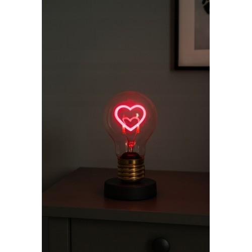 ŻARÓWKA LED FILAMENT NA BATERIE E27 6W 3000K SERCE PLASTROL