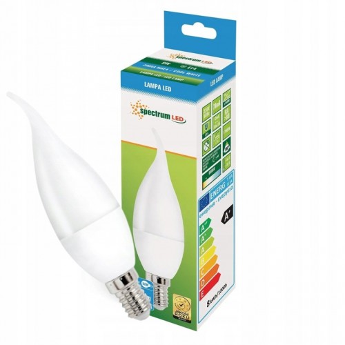 ŻARÓWKA LED ŚWIECOWA E14 8W 680lm 6000K zimna biel