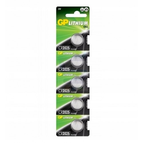 Bateria Guzikowa Litowa Mocna Wydajna GP CR2025 3V