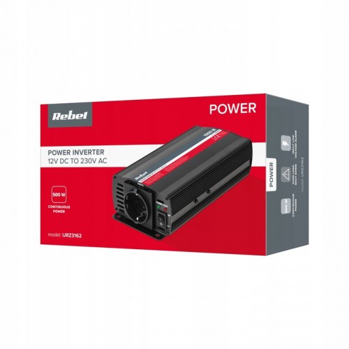 Przetwornica do samochodu KEMOT 12V/230V 500W