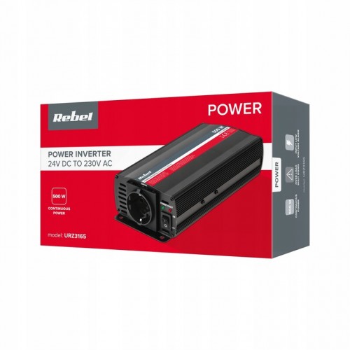 Przetwornica do samochodu Kemot 24V/230V 500W