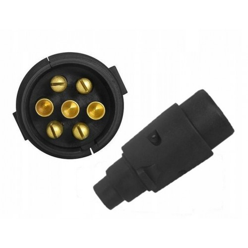 Wtyczka przyczepy samochodowej plastik 7pin 065475