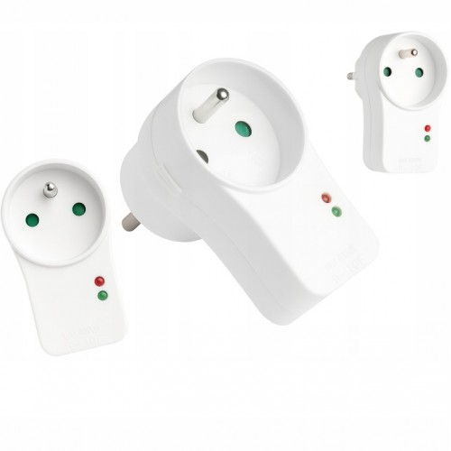 Adapter Antyprzepięciowy Gniazdo Rozgałęźnik Przeciwprzepięciowy Ochrona
