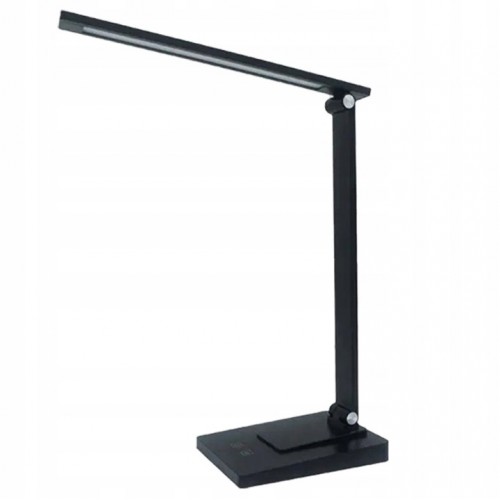 LAMPKA BIURKOWA LED REGULOWANA BIURKO SZKOLNA USB DOTYK 5 BARW BIELI ZD125A