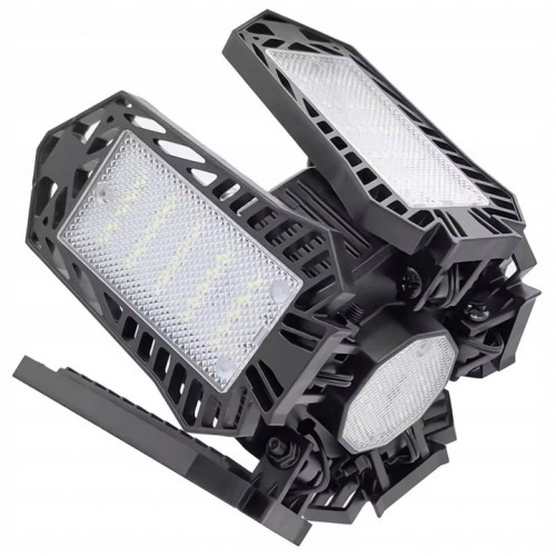 LAMPA WARSZTATOWA SUFITOWA 125 LED MOCNA SKŁADANA 8000LM 80W E27 230V ZD127