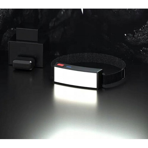Czołówka LED COB 500Lm 10W akumulator 1000mAh lampka czołowa USB IPX4
