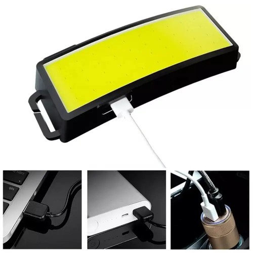 Czołówka LED COB 500Lm 10W akumulator 1000mAh lampka czołowa USB IPX4