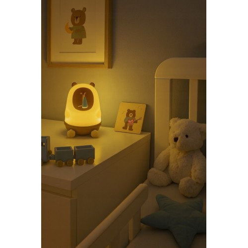 Lampka Nocna Kapibara Dla Dzieci Sylikonowa Miękka Bezprzewodowa USB