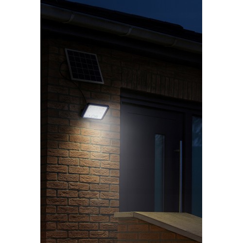Lampa Solarna Halogen Naświetlacz z czujnikiem panel z przewodem 2,2m LED