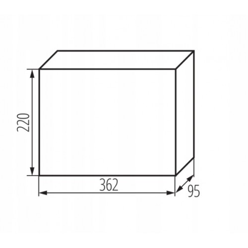 Rozdzielnica Natynkowa Kanlux DB 18P Biała 230/400V IP40 Do 650°C