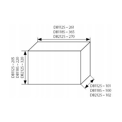 Rozdzielnica natynkowa 1x18 DB118S 1X18P/SMD 3834 IDEAL KANLUX
