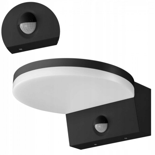 Lampa Ogrodowa ASPEN LED 15W Kinkiet Zewnętrzny z czujnikiem ruchu PIR IP65