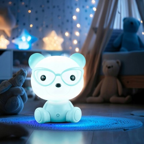 Lampka Nocna Dziecięca LED MIŚ OKULARNIK 2,5W Akumulatorowa