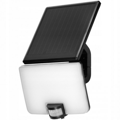 Naświetlacz Lampa Solarna LED Czujnik Ruchu SOLIS Czarny Adviti