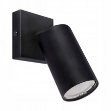 Lampa Kinkiet Reflektor Ścienny Okrągły Ideus Czarny Manam GU10