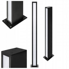 Lampa LED Ogrodowa stojąca słupek 60cm zewnętrzna 4000K LED czarna